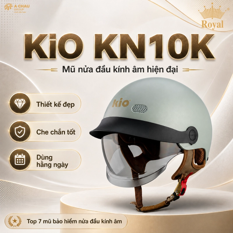 Mũ 1/2 kính âm KiO KN10K
