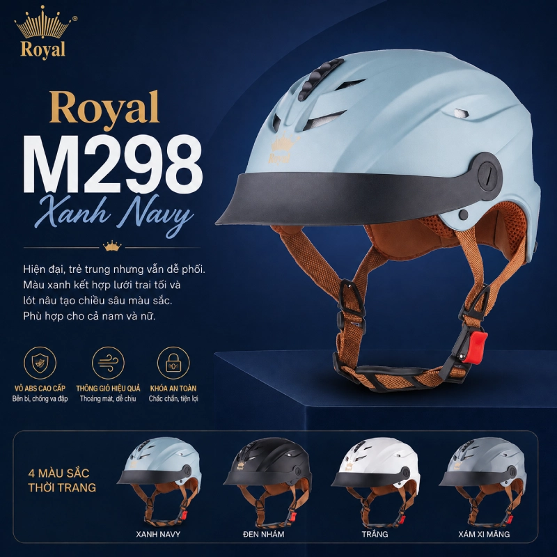 Royal M298 xanh navy