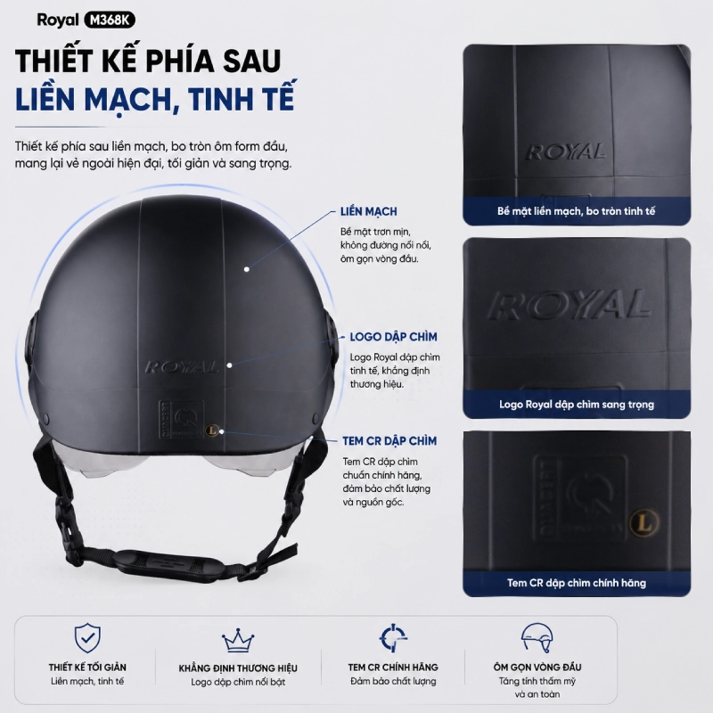 Thiết kế phía sau liền mạch