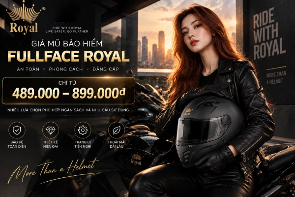 Giá mũ bảo hiểm fullface Royal