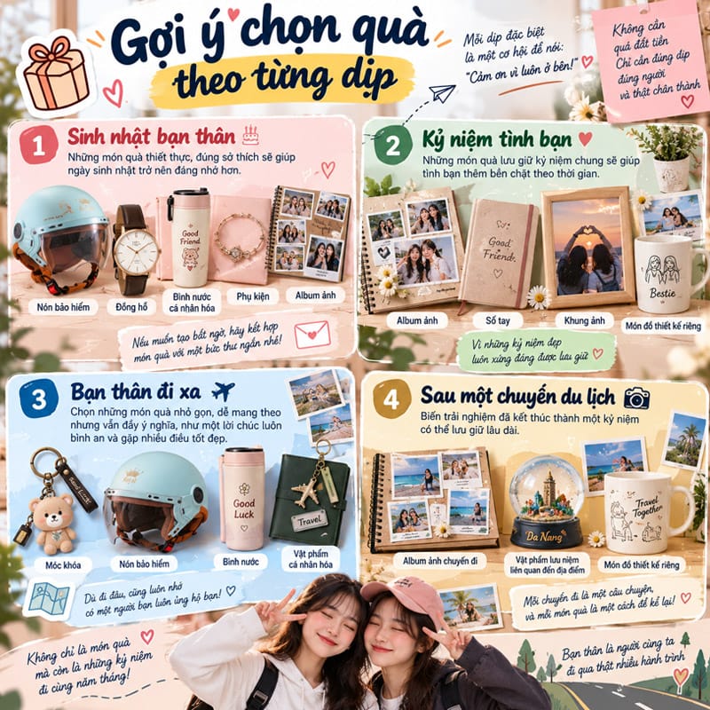 Gợi ý chọn quà theo từng dịp