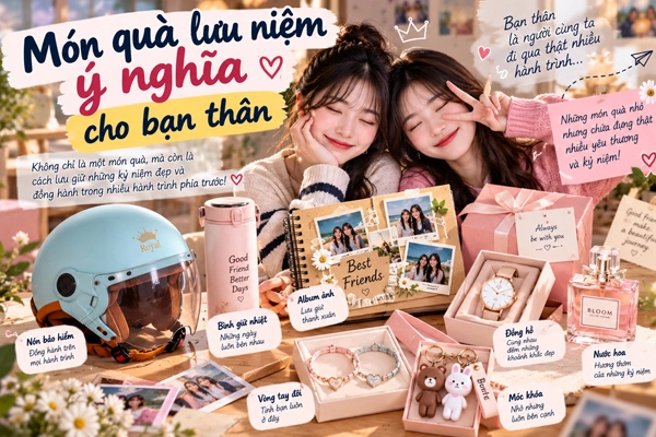 10 quà lưu niệm ý nghĩa cho bạn thân tình bạn thêm gắn kết