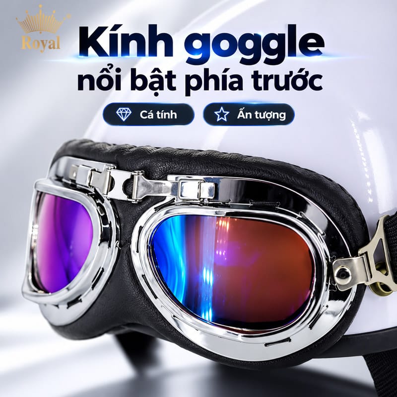 Kính goggle nổi bật phía trước