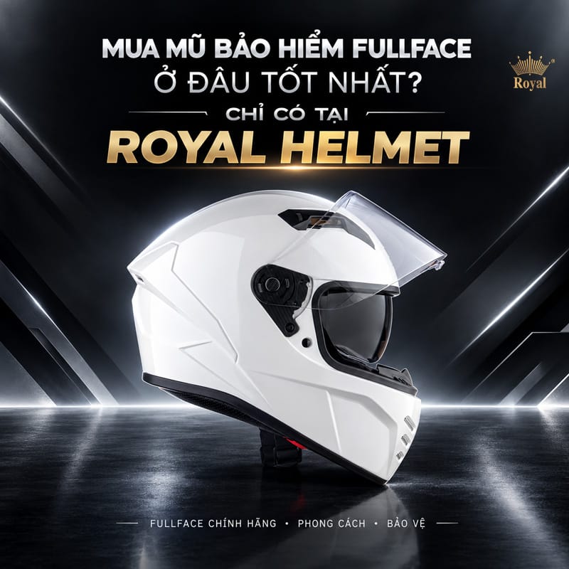Royal Helmet là lựa chọn tuyệt vời nếu bạn đang tìm mua các loại mũ bảo hiểm fullface chính hãng với nhiều mẫu mã và phân khúc khác nhau.