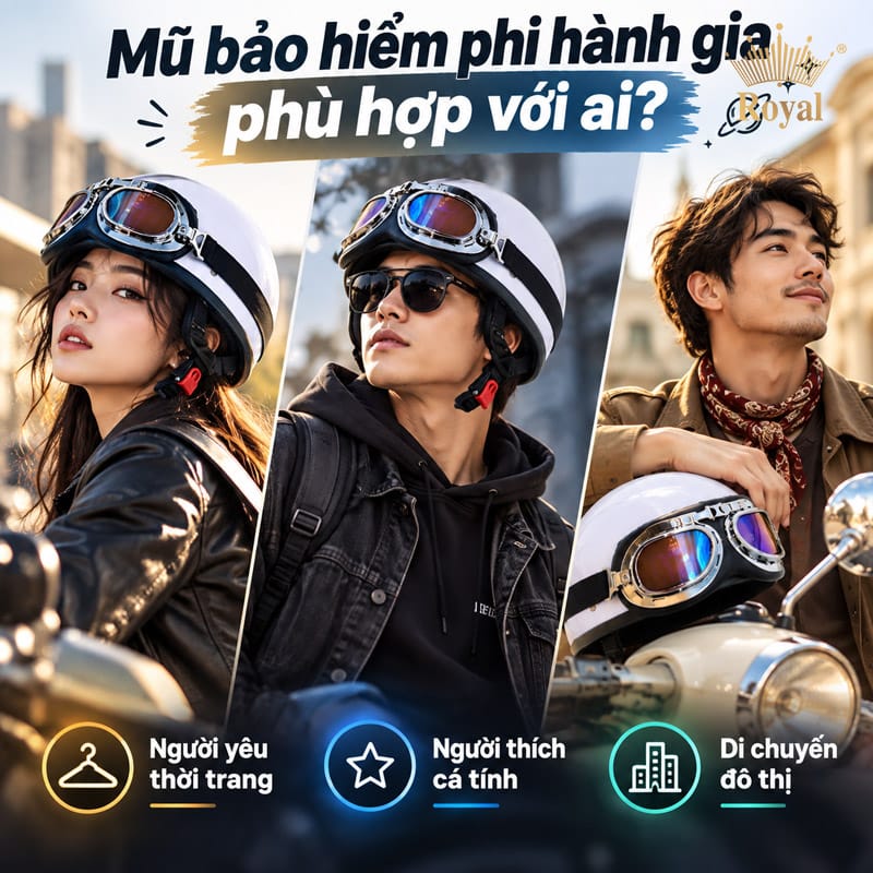 Mũ bảo hiểm phi hành gia phù hợp với ai?