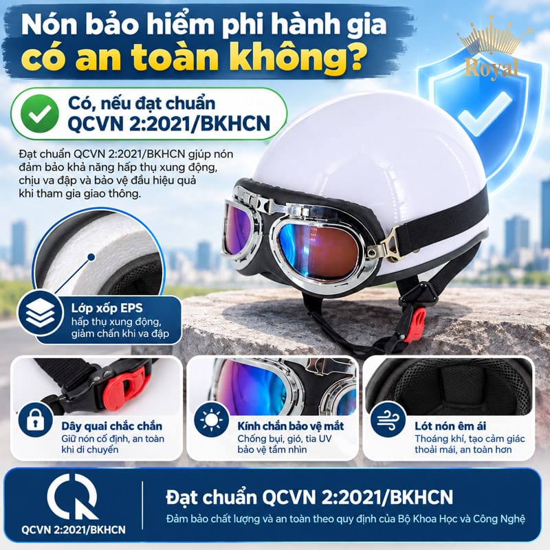 Nón bảo hiểm phi hành gia có an toàn không?