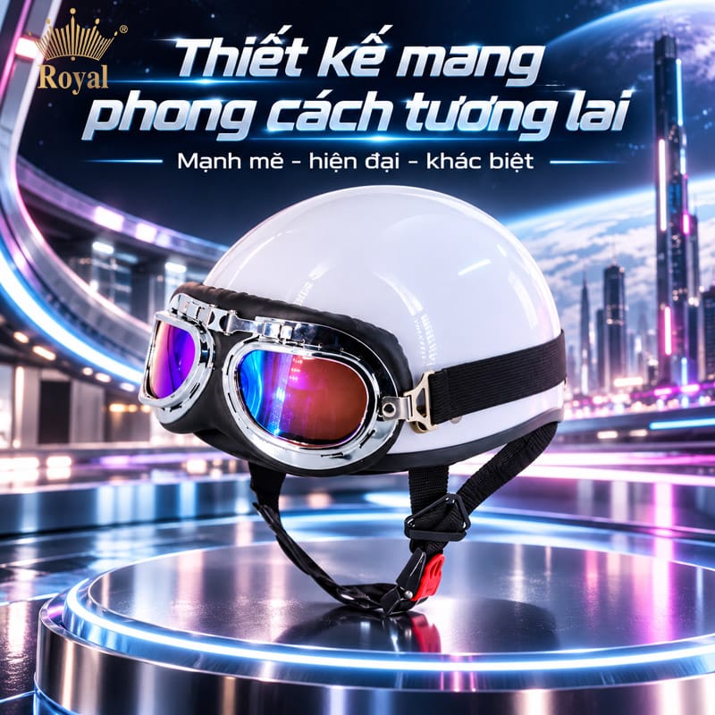 Đặc điểm nổi bật của mũ bảo hiểm phi hành gia là Thiết kế mang phong cách tương lai